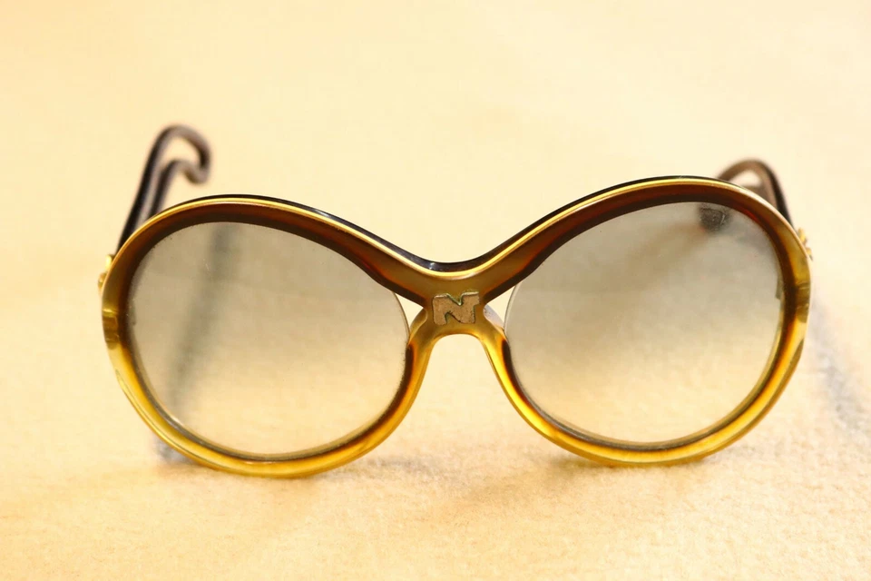 Gafas Nina Ricci Francia Diseñador Marcos Inusuales Retro Antiguo Hip Chic Moda YC Foto 2 de 4