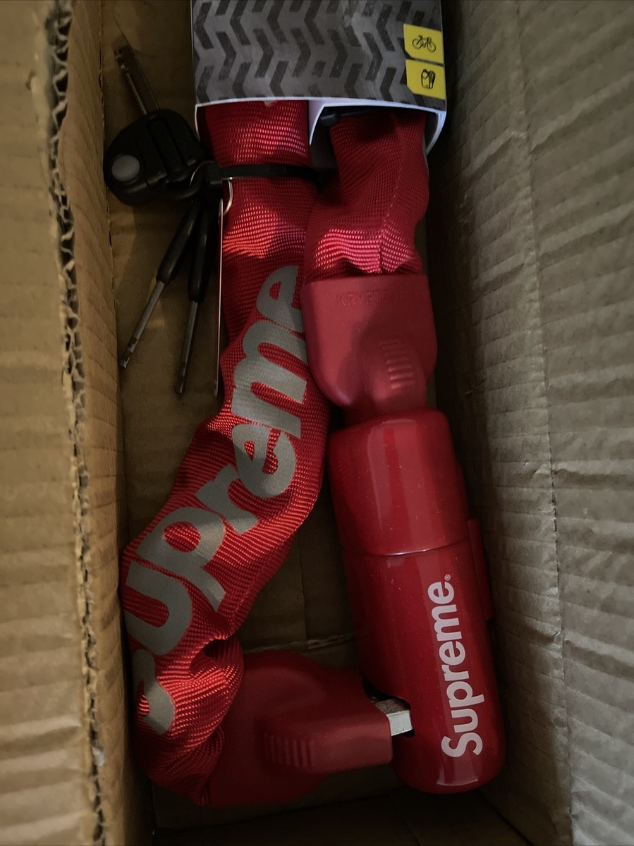 Supreme Kryptonite Integrated Chain Lock *in Hand* 100 Authentic