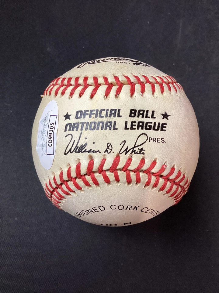 Enos Slaughter Signed NL Baseball JSA Cert AUTO MLB St. Louis Cardinals HOF '85! - Image 4 of 4