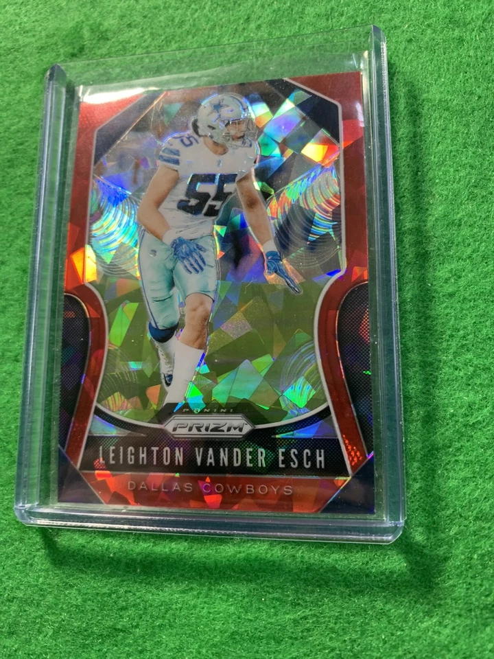 LEIGHTON VANDER ESCH RED LAZER PRIZM CARD JERSEY #55 COWBOY 2019 PRIZM FOOTBALL  - Image 3 of 4