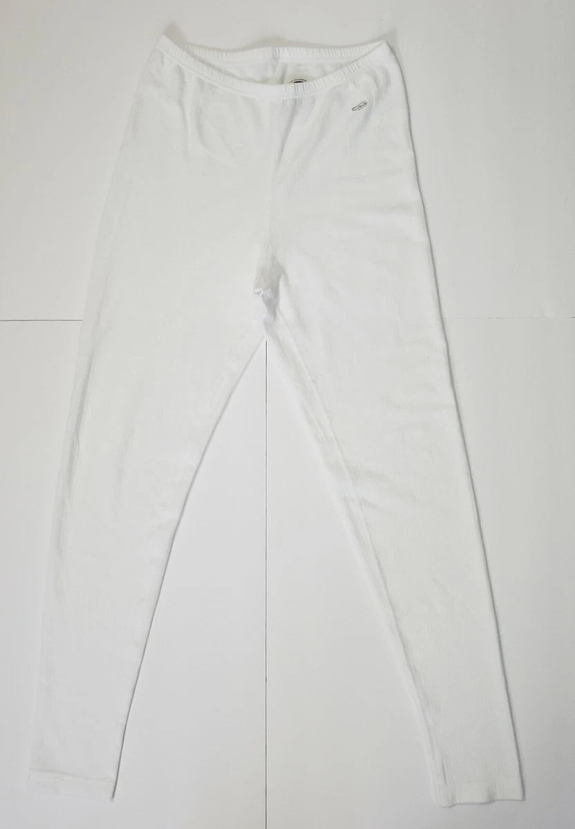 Duofold by Champion Originals Soft Women's Thermal White Pants XL 32-33