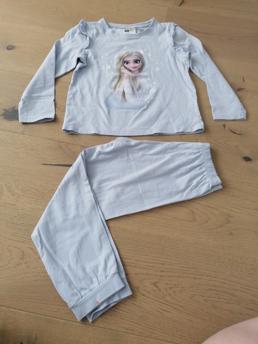 Sleepwear Pijama Frozen H&m H&M Frozen Elsa Elza Light Blue PJ
