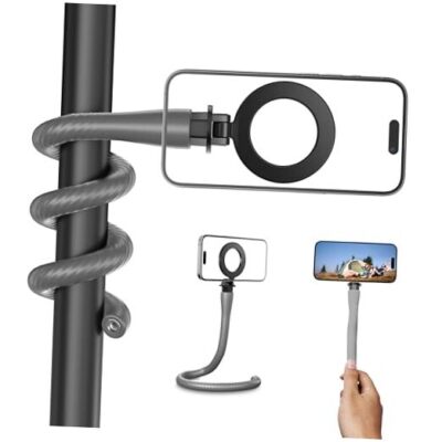Magnetic Flexible Phone Mount Clamp Tripod Stand Stick Pole for