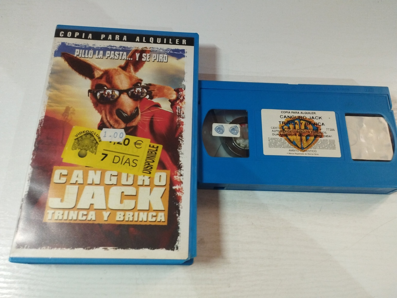 Cangaroo Jack Trinca Y Brinca David McNally Christopher Walken VHS Tape Spanish