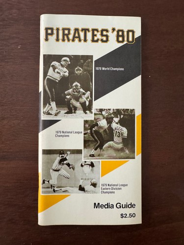 1980 Pittsburgh Pirates - Press/TV/Radio Media Guide - MLB Major League Baseball