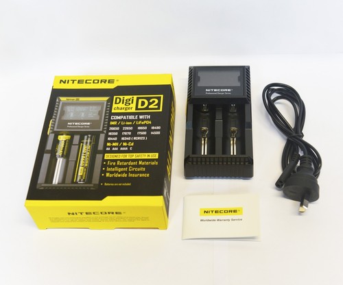 Nitecor D2 Digicharger LCD Smart Battery Charger Li-ion 26650 RCR123A - Picture 3 of 5