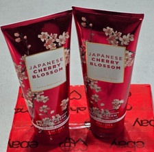 Lot Of 2 Bath Body Works Japanese Cherry Blossom Body Cream 8 Oz.