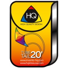 HQ Kite Tube Tail Black  White Gradient 20-ft x 4-inches  Bag  Metal Carabina