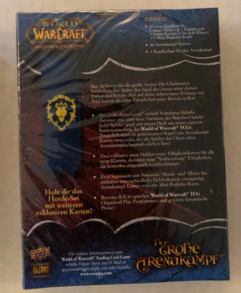 WOW World of Warcraft TCG - 2x Der große Arenakampf - je 80 Karten - NEU & OVP - Bild 2 von 4