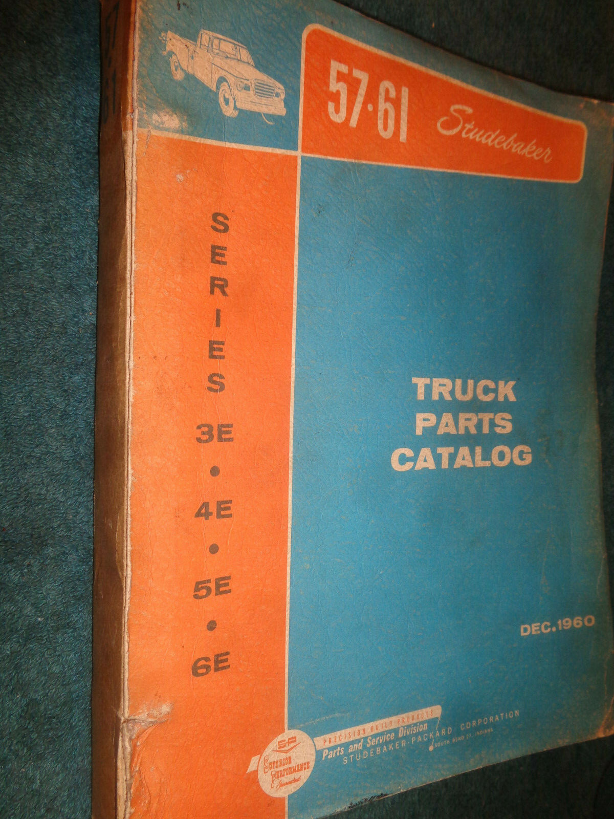 19571961 STUDEBAKER TRUCK PARTS CATALOG / ORIGINAL CHASSI & BODY.BOOK