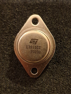 Régulateur De Tension Négative L7915C-TO, -15V / 1.5A, Boîtier TO-3 - Neuf ST Microelectronics