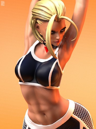 Estatua Cammy Blanca SF6 Impresión 3D Sin Pintar/Sin Montar - Imagen 22 de 23