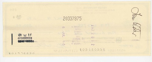 Tom Lester "Green Acres " TV signed canceled bank check autograph Eb Dawson - Picture 2 of 2