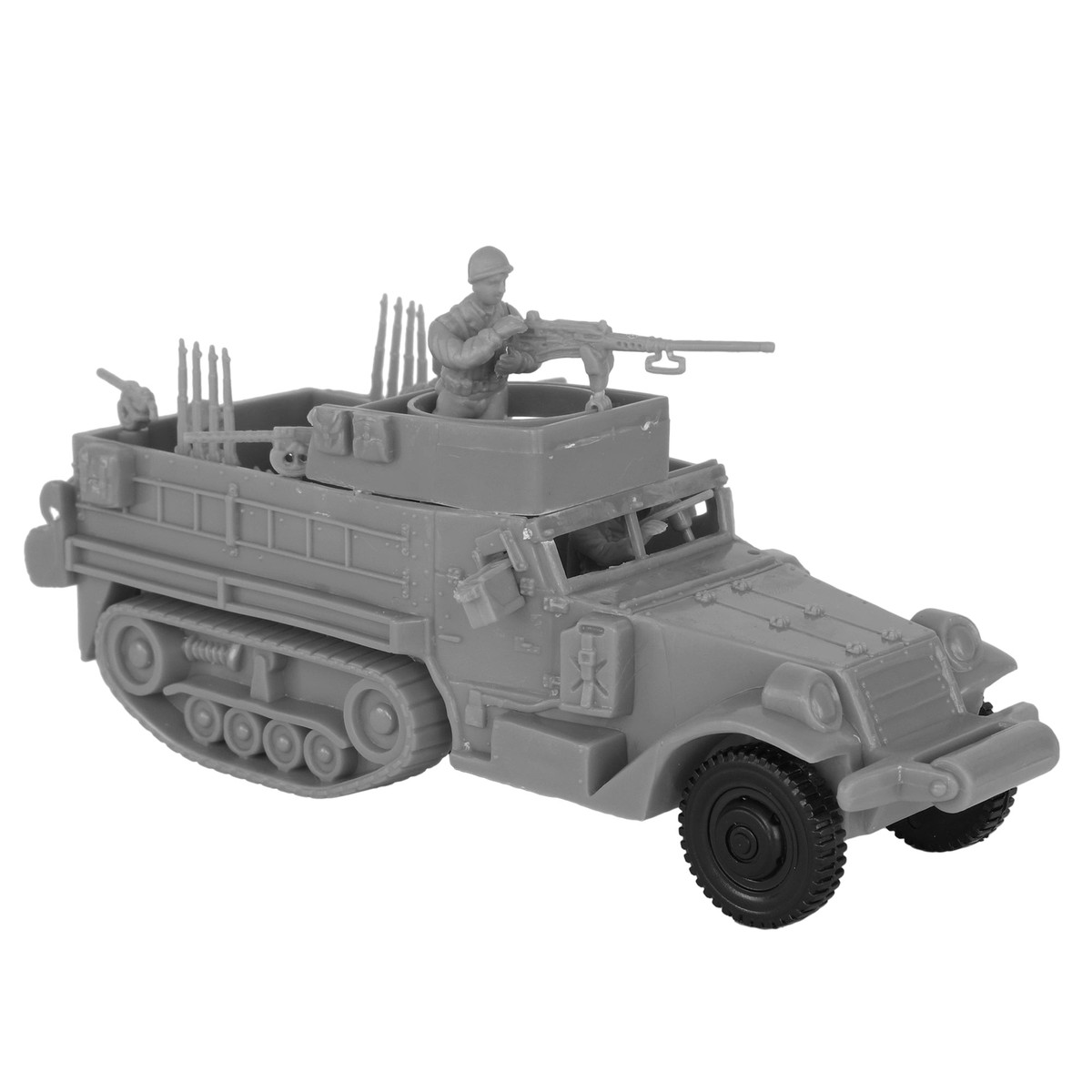 BMC CTS WW2 US M3 Halftrack Gray Classic Toy Soldier Plastic Armor