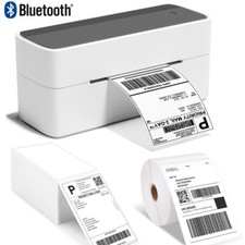 Bluetooth Shipping Label Printer 4x6" Thermal Desktop Printer or 500 Labels Lot