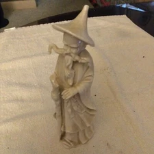 Vintage Porcelain Figurine Of Elderly Man,, Japanese, Ardalt Verithin, White