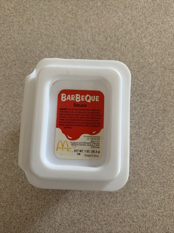Vtg McDonald's Play Food Dippin BARBECUE SAUCE Drive-thru Replacement MCD CDI BS