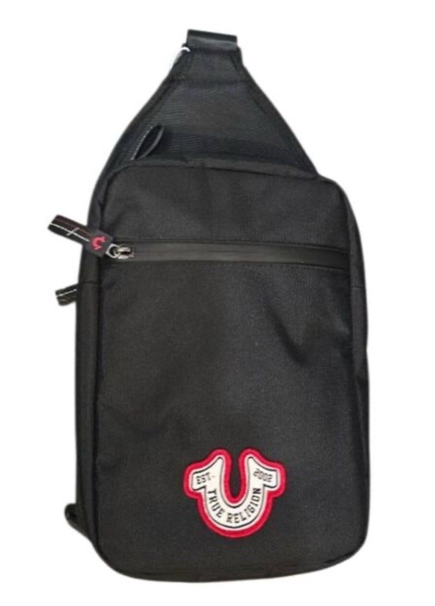 関税込み♪【TRUE RELIGION】ロゴ入り ★ スリングバッグ True Religion Yara Logo Horseshoe Unisex Sling Bag NWT 🔥 | eBay