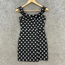 Pretty Little Thing Dress Womens 8 Sleeveless Boat Neck Mini Stretch Party 23406