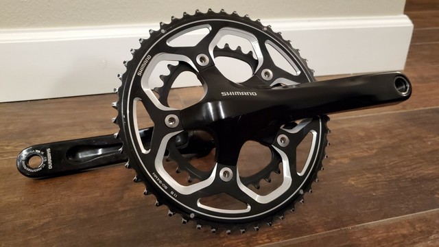 Shimano Rs 500 Manivela Hollowtech Ii 2f 11f 52 36 175mm For Sale Online Ebay