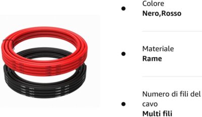 YUNIQUE Silikonkabel 12 AWG – 5 Meter Flexibel, Hitzebeständig Bis 200°C, Ideal Für Elektronik & RC-Modelle