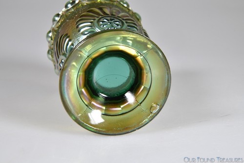 pre-1940 SHELL & JEWELS by Westmoreland AQUA IRID Sugar Bowl - no cover - Picture 3 of 4