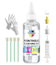  Printer Cleaning Kit Unblock Print Head Cleanerw/ 4 free bottlss of ink.