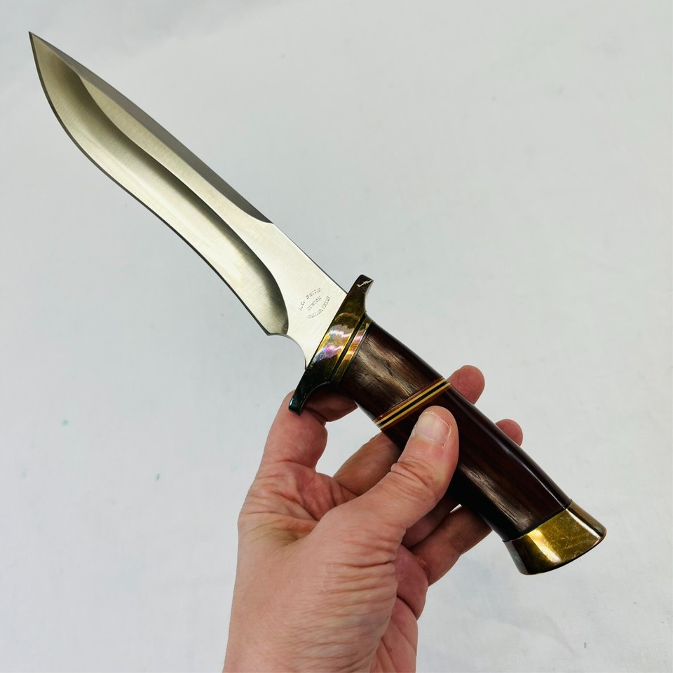 12" Custom Hand Hunting Knife by L.G. Smith Dallas, Texas eBay