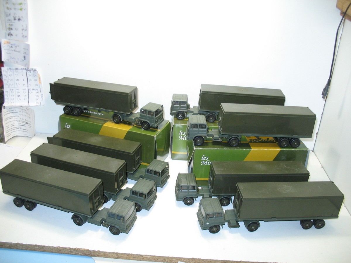 SOLIDO MILITAIRE CAMION RENAULT G260 ET SA REMORQUE 1/50