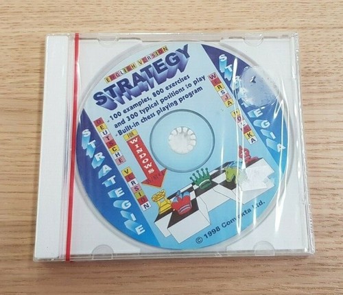 Chess Assistant Strategy Vintage Chess Computer Program CD Convekta 1998 Sealed - 第 1/2 張圖片