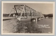 Missouri MO Niangua Bridge Lake Of The Ozarks Real Photo Postcard RPPC 1925-42