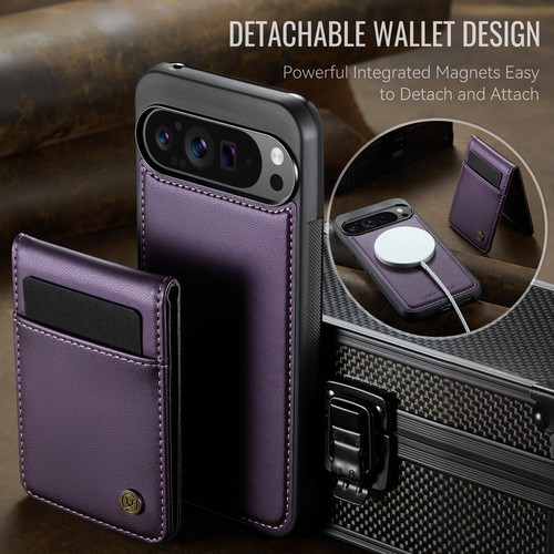 Detachable Wallet Magnetic Leather Stand Case For Google Pixel 9 Pro/9 Pro XL - Photo 21 sur 71