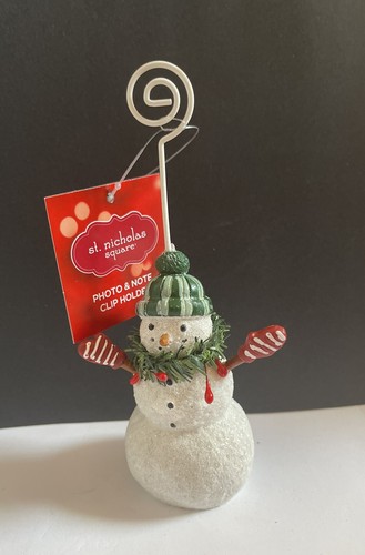 St Nicolas Square Snowman Photo Clip Holder - Bild 4 von 6