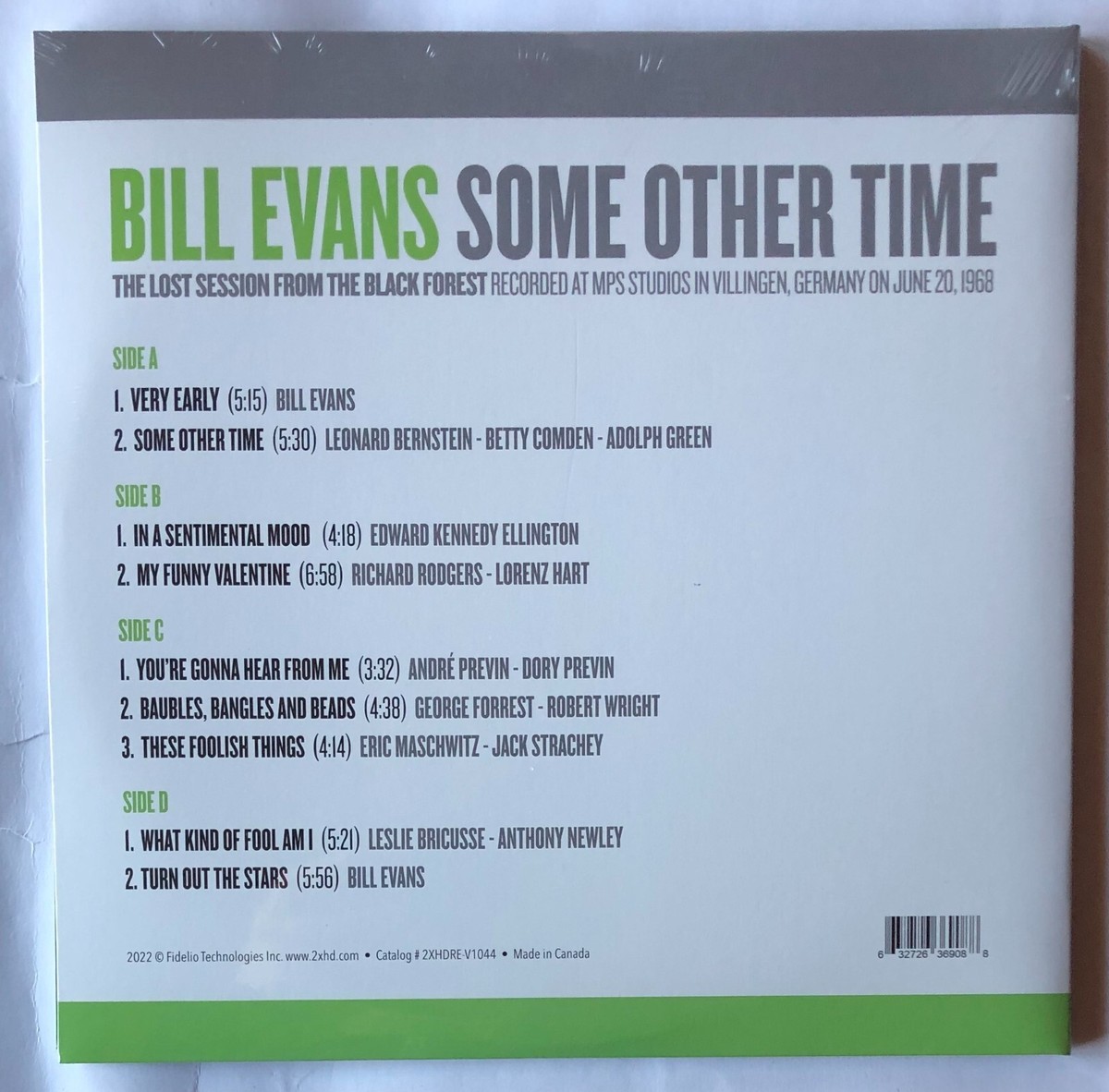 Bill Evans Some Other Time Lost Session From The Black Forest