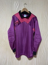 1990s UHLSPORT TEMPLATE GOALKEEPER FOOTBAL SHIRT SOCCER JERSEY sz L MEN PURPLE