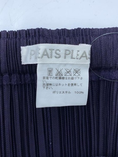 ISSEY MIYAKE PLEATS PLEASE Ladies Sarouel pant size 2 Polyester Purple used - Picture 9 of 9