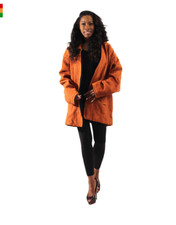 Mid Length Mud Cloth Coat