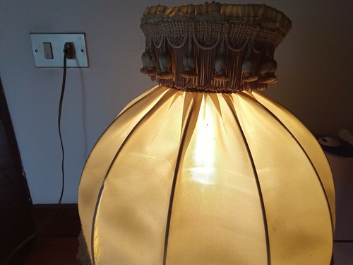 Vecchia abat jour stile Luigi XV in bronzo - Foto 11 di 12