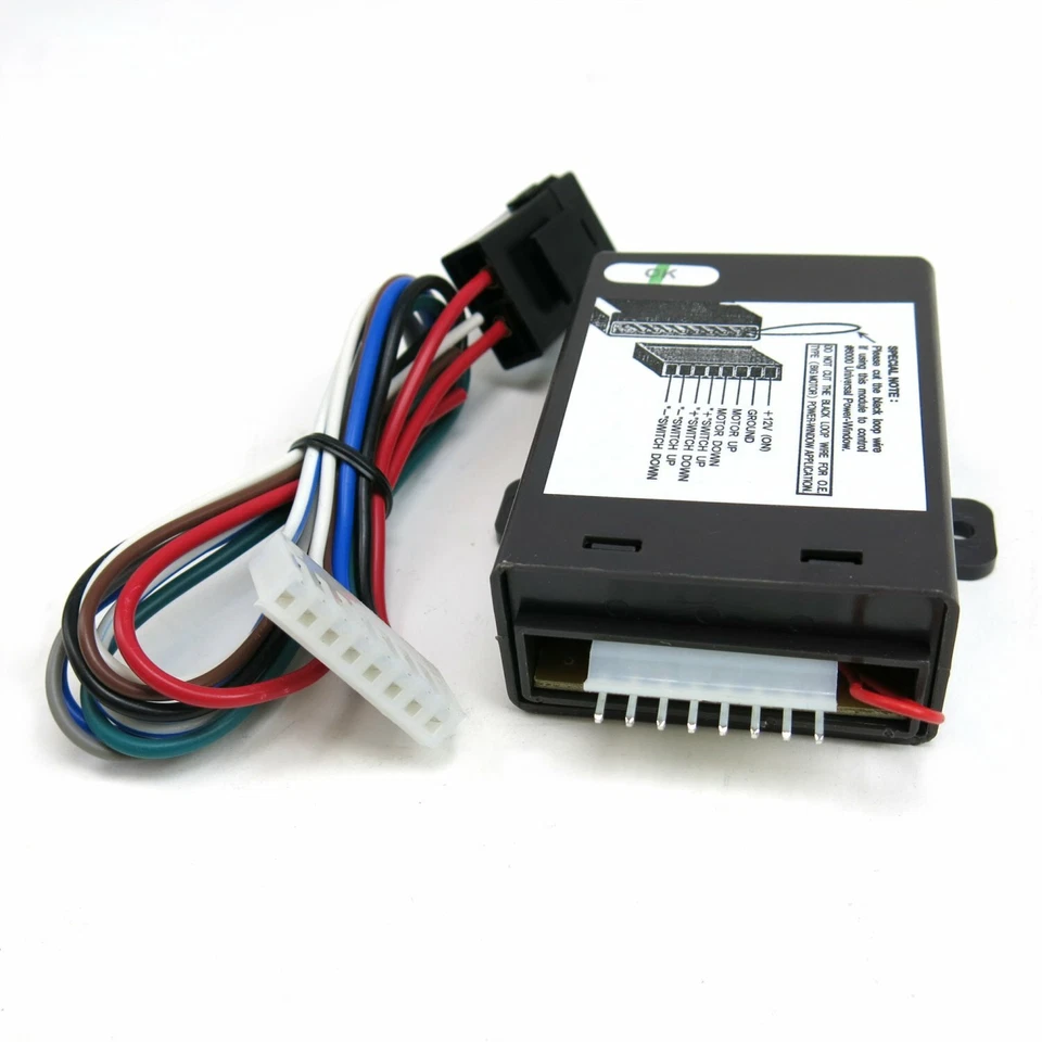 2-Door Flat Glass 1-Touch Manual Crank Handle Power Window Conversion Switch Kit - Image 2 of 4