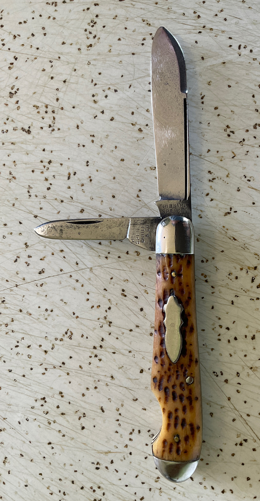 ANTIQUE/VINTAGE HIBBARD SPENCER BARTLETT & CO USA EASY OPEN POCKET