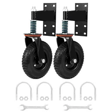2x8" Gate Wheel Heavy Duty Spring-Loaded Gate Caster For Wooden Metal Tube Gate