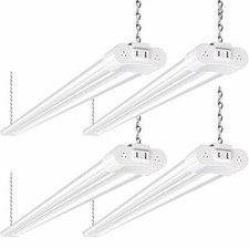 4FT Linkable LED Shop Light4400LM 42W 5000K Daylight White For Garage,ETL 4 Pack