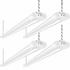 4FT Linkable LED Shop Light4400LM 42W 5000K Daylight White For Garage,ETL 4 Pack