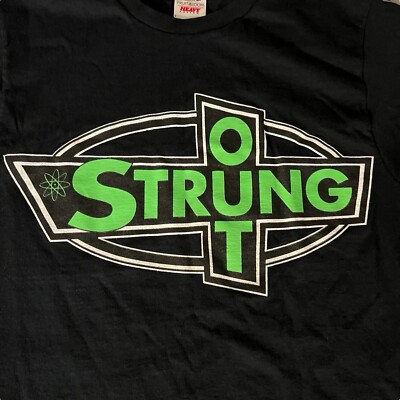 当時物　strung out vintage shirt Vintage 90s Strung Out Fat Wreck Chords Punk Band Tee Size S Black