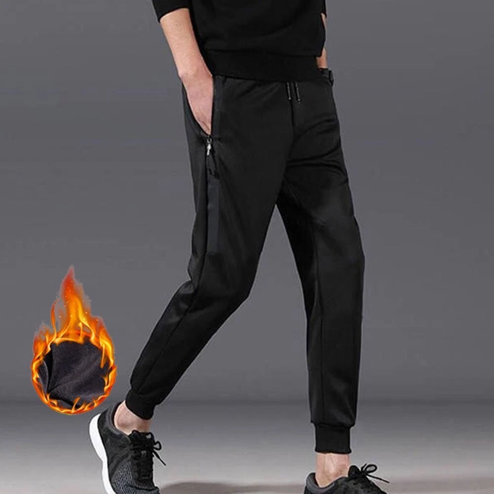 Hommes Hiver Chaud Pantalon Sarouel Thermique Polaire Doubl