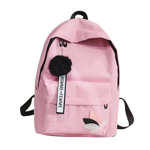 Shoulder Bag Zipper Student Schoolbag Printed Leaves Backpack Rucksack Knapsack - Picture 12 of 12