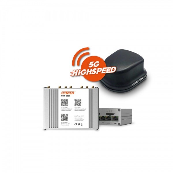 Selfsat MWR 5550 4G / LTE / 5G & Wlan Internet Router Bis 3,3 Gbps Inkl. 5G Dach-image