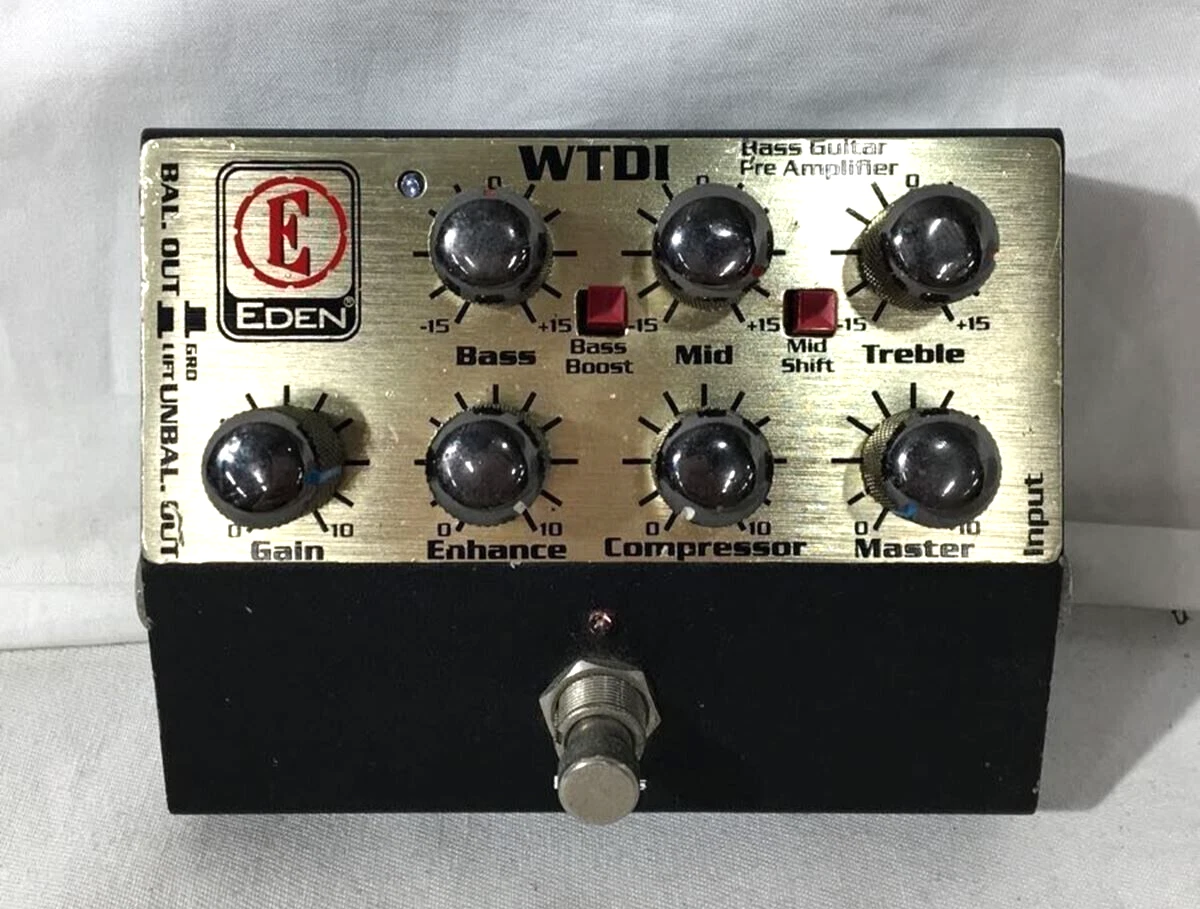 Eden WTDI Bass Guitar Pre Amplifier Pedal Preamp Used Japan