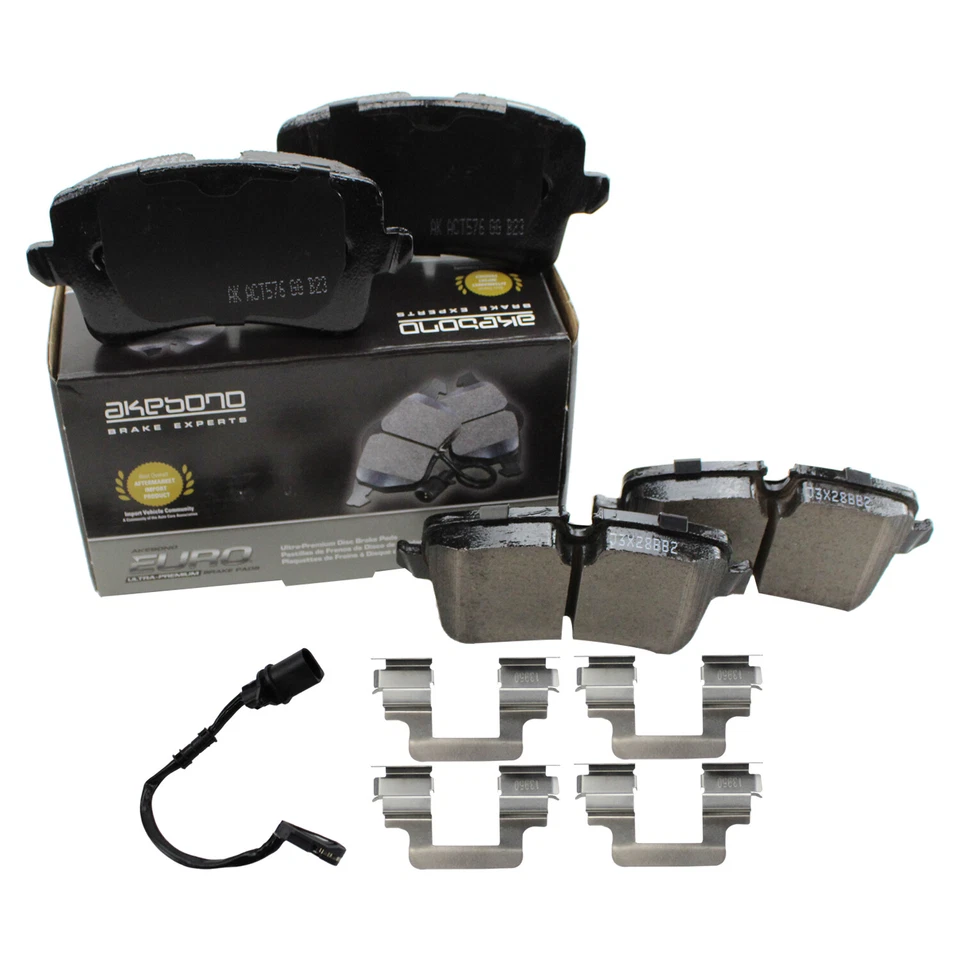 Pastillas de freno de disco traseras Akebono para Audi A6 A7 Quattro RS5 RS7 S6 S7 Porsche Macan Foto 3 de 4