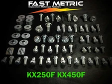 96PC BODY BOLT KIT KAWASAKI KX250F KX450F KX450 Plastics fenders Seat